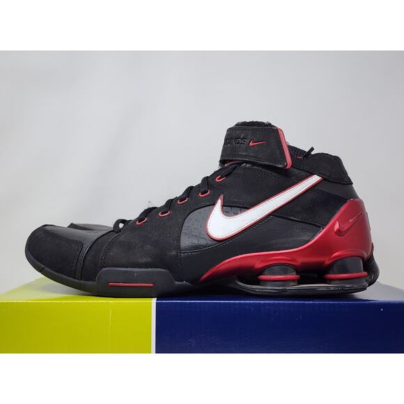 2004 Nike Shox Xplosive BLACK RED 308576-011 Size 11.5 WORN main image 4